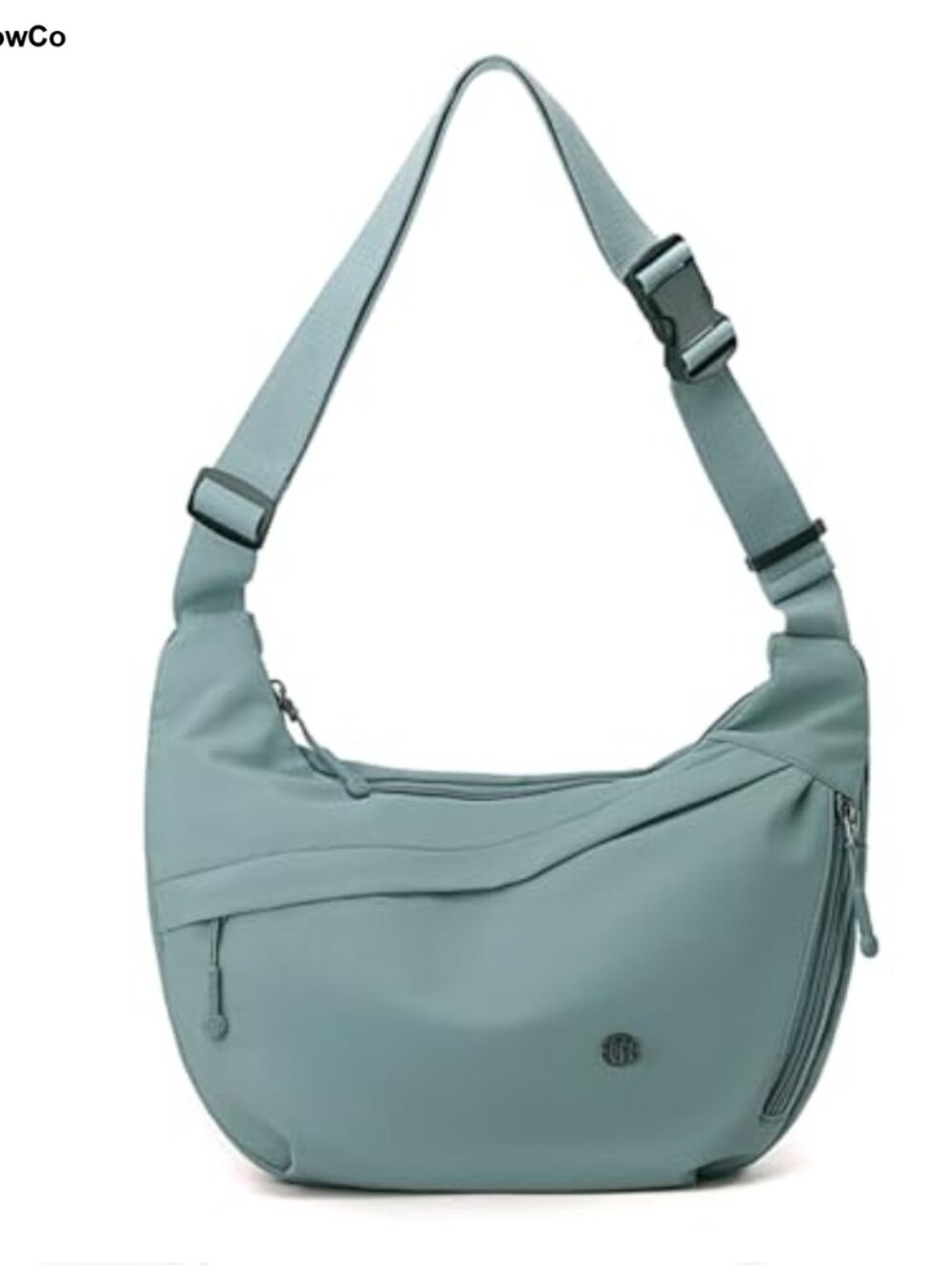 Nylon Crescent Crossbody Bag, Casual Lightweight Tote for Women, Adjustable